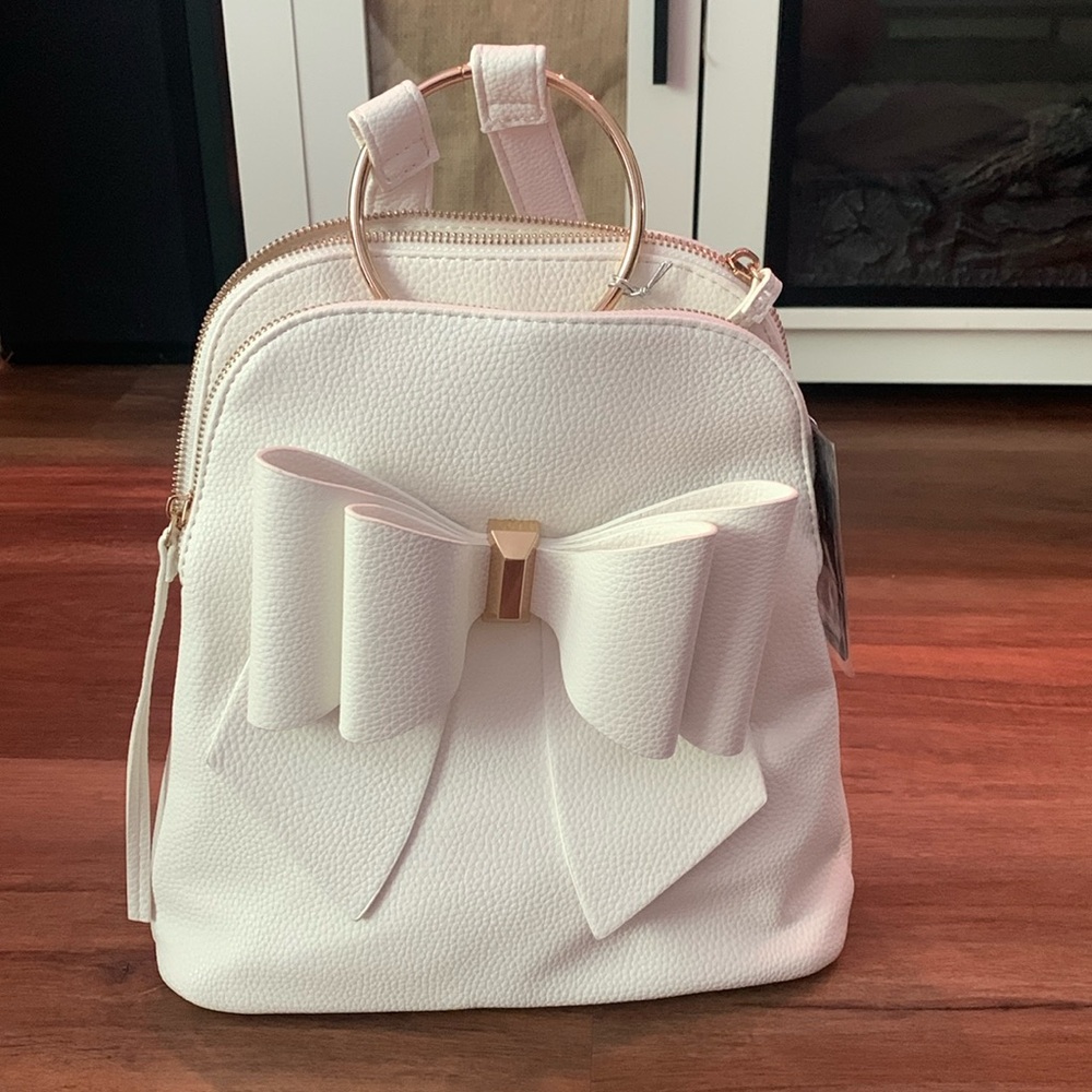 White backpack